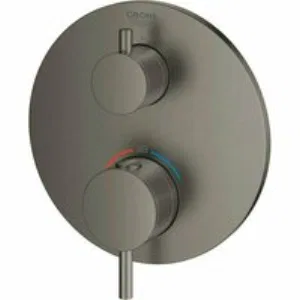 Внешняя часть термостата для душа GROHE Atrio на 2 потребителя, темный графит матовый (24134AL3) Внешняя часть термостата для душа GROHE Atrio на 2 потребителя, темный графит матовый (24134AL3)