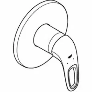 Внешняя часть смесителя для душа GROHE Eurostyle Solid, белая луна (24048LS3) Внешняя часть смесителя для душа GROHE Eurostyle Solid, белая луна (24048LS3)