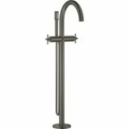 Внешняя часть смесителя для ванны GROHE Atrio напольного монтажа, двухвентильный, темный графит матовый (25044AL3)