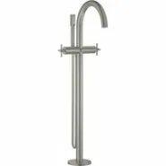 Внешняя часть смесителя для ванны GROHE Atrio напольного монтажа, двухвентильный, суперсталь (25044DC3)