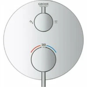 Внешняя часть термостата для душа GROHE Atrio на 2 потребителя, хром (24135003) Внешняя часть термостата для душа GROHE Atrio на 2 потребителя, хром (24135003)