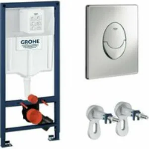 Комплект инсталляции GROHE Rapid SL комплект 3 в 1 для подвесного унитаза с панелью смыва (39503000) Комплект инсталляции GROHE Rapid SL комплект 3 в 1 для подвесного унитаза с панелью смыва (39503000)