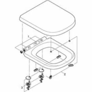 Унитаз напольный готовый комплект GROHE Euro Ceramic, альпин-белый (39462000) Унитаз напольный готовый комплект GROHE Euro Ceramic, альпин-белый (39462000)