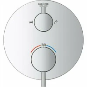 Внешняя часть термостата для ванны GROHE Atrio на 2 потребителя, хром (24138003) Внешняя часть термостата для ванны GROHE Atrio на 2 потребителя, хром (24138003)