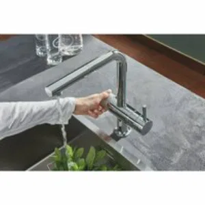 Смеситель для кухонной мойки GROHE Blue Pure Minta с функцией фильтрации, с фильтром в комплекте, хром (30382000) Смеситель для кухонной мойки GROHE Blue Pure Minta с функцией фильтрации, с фильтром в комплекте, хром (30382000)