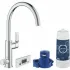 Смеситель для кухонной мойки GROHE Blue Pure Eurosmart с функцией фильтрации, с фильтром в комплекте, хром (30383000) Смеситель для кухонной мойки GROHE Blue Pure Eurosmart с функцией фильтрации, с фильтром в комплекте, хром (30383000)