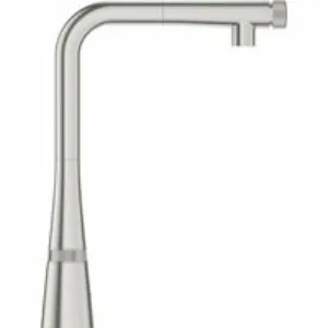 Смеситель для кухни GROHE Zedra SmartControl с вытяжным изливом, суперсталь (31593DC2) Смеситель для кухни GROHE Zedra SmartControl с вытяжным изливом, суперсталь (31593DC2)