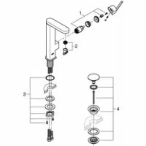 Смеситель для раковины GROHE Plus, L-size, хром (23873003) Смеситель для раковины GROHE Plus, L-size, хром (23873003)