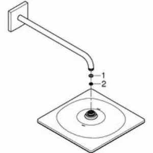 Верхний душ GROHE Rainshower Mono 310 Cube, 9,5 л/мин, 1 режим, 422 мм, хром (26564000) Верхний душ GROHE Rainshower Mono 310 Cube, 9,5 л/мин, 1 режим, 422 мм, хром (26564000)