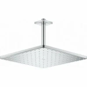 Верхний душ с потолочным душевым кронштейном 142 мм, 1 режим струи, GROHE Rainshower Mono 310 Cube, хром, (26565000) Верхний душ с потолочным душевым кронштейном 142 мм, 1 режим струи, GROHE Rainshower Mono 310 Cube, хром, (26565000)