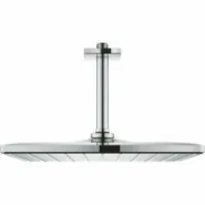 Верхний душ GROHE Rainshower 310 Mono с душевым кронштейном, 9,5 л/мин, 1 режим, 142 мм, хром (26566000)