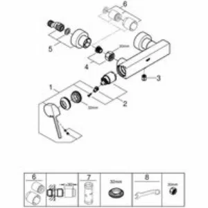 Смеситель для душа GROHE Plus, хром (33577003) Смеситель для душа GROHE Plus, хром (33577003)