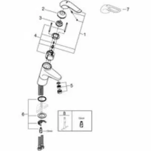 Смеситель для раковины GROHE Euroeco Special, хром (32765000) Смеситель для раковины GROHE Euroeco Special, хром (32765000)