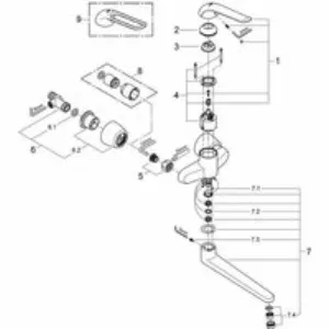 Смеситель для раковины GROHE Euroeco Special, хром (32775000) Смеситель для раковины GROHE Euroeco Special, хром (32775000)