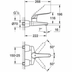 Смеситель для раковины GROHE Euroeco Special, хром (32779000) Смеситель для раковины GROHE Euroeco Special, хром (32779000)
