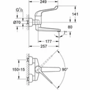 Смеситель для раковины GROHE Euroeco Special, хром (32793000) Смеситель для раковины GROHE Euroeco Special, хром (32793000)