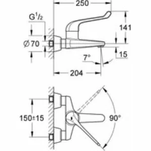 Смеситель для раковины GROHE Euroeco Special, хром (32795000) Смеситель для раковины GROHE Euroeco Special, хром (32795000)