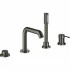 Смеситель для ванны GROHE Essence на 4 отверстия, на край ванны, темный графит глянец (19578A01) Смеситель для ванны GROHE Essence на 4 отверстия, на край ванны, темный графит глянец (19578A01)