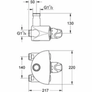 Термостат для душа GROHE Grohtherm XL, хром (35085000) Термостат для душа GROHE Grohtherm XL, хром (35085000)