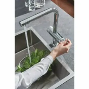 Смеситель для кухонной мойки GROHE Blue Pure Minta, с функцией фильтрации, без фильтра в комплекте, хром (31721000) Смеситель для кухонной мойки GROHE Blue Pure Minta, с функцией фильтрации, без фильтра в комплекте, хром (31721000)