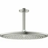 Верхний душ GROHE Rainshower Cosmopolitan 310, 8 л/мин, 1 режим, 142 мм, суперсталь (26067DC0)