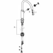 Кран для кухонной мойки GROHE Blue Pure Mono с функцией фильтрации, без фильтра в комплекте, хром (31724000)