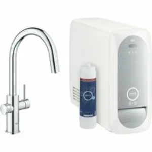 Смеситель для кухонной мойки GROHE Blue Home с системой фильтрации, охлаждения и газирования воды, хром (31606000) Смеситель для кухонной мойки GROHE Blue Home с системой фильтрации, охлаждения и газирования воды, хром (31606000)