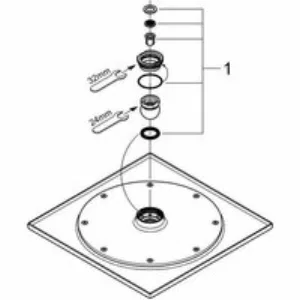 Верхний душ GROHE Rainshower F-series 10, 1 режим, хром (27271000) Верхний душ GROHE Rainshower F-series 10, 1 режим, хром (27271000)