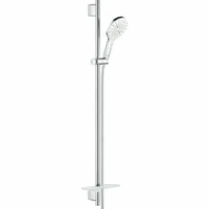 Душевой гарнитур GROHE Rainshower SmartActive 130 с мыльницей, 3 режима струи, душевая штанга 900 мм, 12 л/мин, белая луна (26578LS0) Душевой гарнитур GROHE Rainshower SmartActive 130 с мыльницей, 3 режима струи, душевая штанга 900 мм, 12 л/мин, белая луна (26578LS0)
