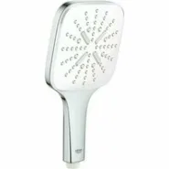Ручной душ GROHE Rainshower SmartActive 130 Cube, 9,5 л/мин, 3 режима, хром/белый (26582LS0)