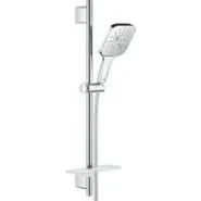 Душевой гарнитур GROHE Rainshower SmartActive 130 Cube, 3 вида струй, хром (26583000)