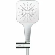 Душевой набор GROHE Rainshower SmartActive 130 Cube, 3 режима, 1500 мм, 9,5 л/мин, белая луна (26588LS0)