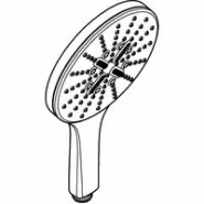 Ручной душ GROHE Rainshower SmartActive 150, 9,5 л/мин, 3 режима, хром (26590000)
