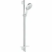 Душевой гарнитур GROHE Rainshower SmartActive 150 с мыльницей, 3 режима струи, душевая штанга 900 мм, 9,5 л/мин, хром (26594000)