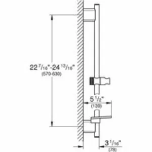 Душевая штанга GROHE Rainshower SmartActive 600 мм, хром (26602000) Душевая штанга GROHE Rainshower SmartActive 600 мм, хром (26602000)