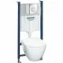 Комплект инсталляции GROHE Solido с подвесным унитазом Serel и панелью смыва Nova Cosmopolitan, хром (38973000) Комплект инсталляции GROHE Solido с подвесным унитазом Serel и панелью смыва Nova Cosmopolitan, хром (38973000)