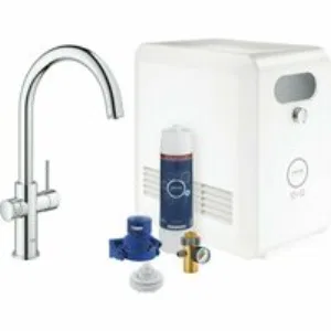Смеситель для кухонной мойки GROHE Blue Professional с системой фильтрации, охлаждения и газирования воды, хром (31607002) Смеситель для кухонной мойки GROHE Blue Professional с системой фильтрации, охлаждения и газирования воды, хром (31607002)