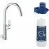 Смеситель для кухонной мойки GROHE Blue Pure Eurosmart с функцией фильтрации, с фильтром в комплекте, хром (119708) Смеситель для кухонной мойки GROHE Blue Pure Eurosmart с функцией фильтрации, с фильтром в комплекте, хром (119708)
