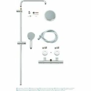 Душевая система GROHE Tempesta Cosmopolitan 160 с термостатом для душа, хром (27922000) Душевая система GROHE Tempesta Cosmopolitan 160 с термостатом для душа, хром (27922000)