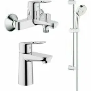 Готовый комплект для ванной комнаты GROHE BauLoop, хром (NB0056)