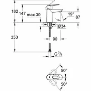 Готовый комплект для ванной комнаты GROHE BauLoop, хром (NB0056) Готовый комплект для ванной комнаты GROHE BauLoop, хром (NB0056)