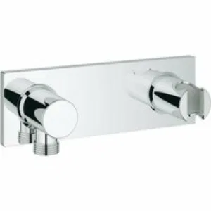 Держатель настенный для ручного душа GROHE Grohtherm F с подключением для душевого шланга, хром (27621000) Держатель настенный для ручного душа GROHE Grohtherm F с подключением для душевого шланга, хром (27621000)