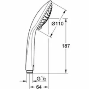 Ручной душ GROHE Euphoria 110 Champagne, 3 режима, хром (27222000) Ручной душ GROHE Euphoria 110 Champagne, 3 режима, хром (27222000)