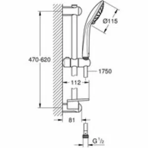 Душевой гарнитур GROHE Euphoria 110 Duo, хром (27242001) Душевой гарнитур GROHE Euphoria 110 Duo, хром (27242001)