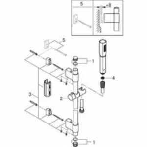 Душевой гарнитур GROHE SPA Grandera Stick, 1 режим струи, душевая штанга 900 мм, 7,6 л/мин, хром/золото (26038IG0) Душевой гарнитур GROHE SPA Grandera Stick, 1 режим струи, душевая штанга 900 мм, 7,6 л/мин, хром/золото (26038IG0)
