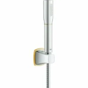 Душевой набор GROHE Rainshower Grandera, 1 режим, 1500 мм, 7,6 л/мин, хром/золото (27993IG0) Душевой набор GROHE Rainshower Grandera, 1 режим, 1500 мм, 7,6 л/мин, хром/золото (27993IG0)