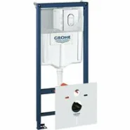 Комплект инсталляции для унитаза, GROHE Rapid SL 4 в 1 с панелью смыва Arena Cosmopolitan, хром (38929000)