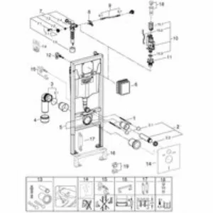 Система инсталляции для унитаза, GROHE Rapid SL (38536001) Система инсталляции для унитаза, GROHE Rapid SL (38536001)