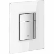 Панель смыва для унитаза GROHE Skate Cosmopolitan Glass, 3 режима, белая луна (38845LS0)