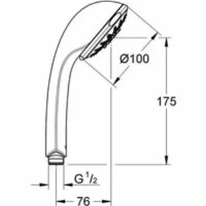 Ручной душ GROHE Relexa 100, 5 режимов, хром (28796000) Ручной душ GROHE Relexa 100, 5 режимов, хром (28796000)